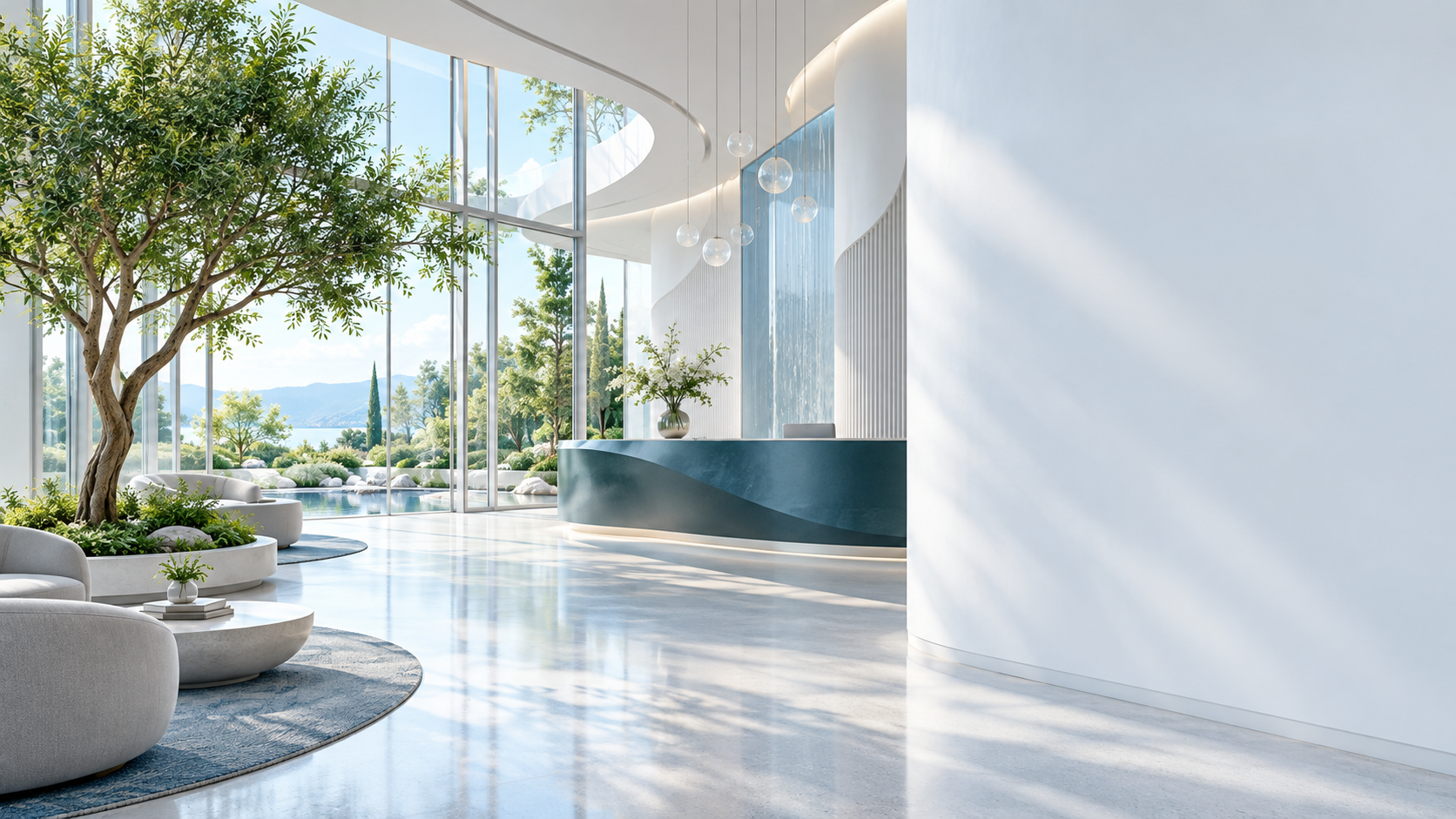 An imagined, light-filled reception for the Neuro virtual clinic